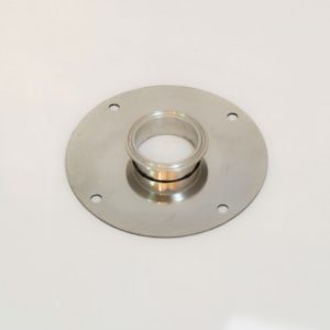 Крышка на куб АЛКОВАР, 4 отверстия с патрубком под кламп